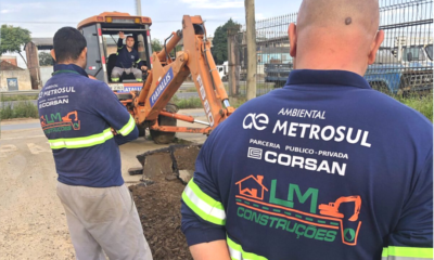 Ambiental Metrosul fará obra de saneamento no centro de Canoas durante o feriado