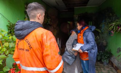CICLONE NO RS: Equipes DA Defesa Civil e Prefeitura de Canoas visitam locais afetados/Gustavo Garbino