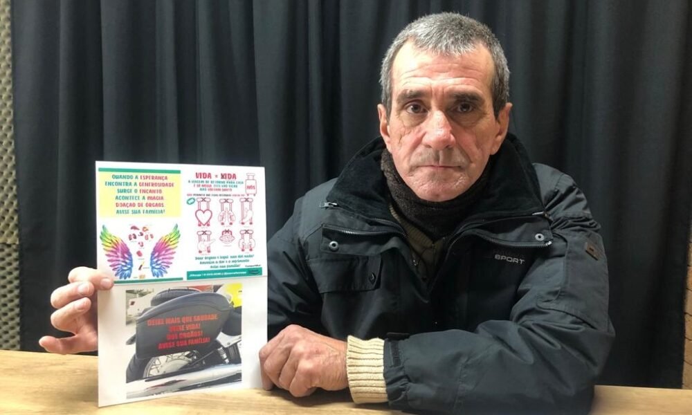 Gaúcho de Esteio viaja em moto estampada com frases de estímulo à doação de órgãos/Foto: O Timoneiro