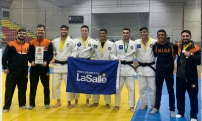 Judocas da Kiai levam bandeira da Unilasalle ao lugar mais lato do pódio