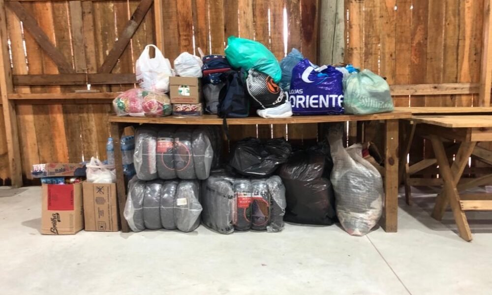 Campanha de arrecadação de alimentos não perecíveis é realizada durante Acampamento Farroupilha - Foto: Simone Dutra/OT