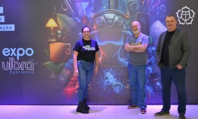 Maria Adelina, Giovani e Alexandre organizam a participação da Ulbra no SWCanoas IOT Foto: Luis Marcelo Miranda