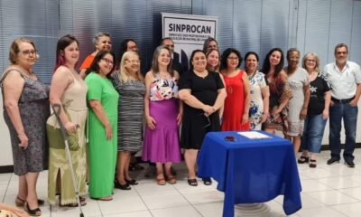 Sinprocan empossa nova diretoria com primeira presidente mulher