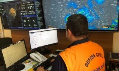 Tempo volta a ficar instável e previsão aponta chuva forte com raios para meio da semana