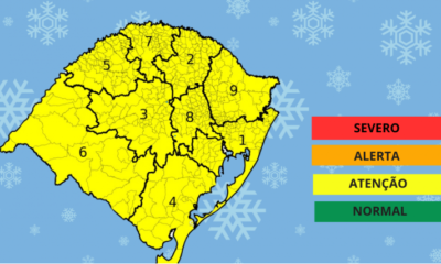 Frio segue intenso nos próximos dias no RS