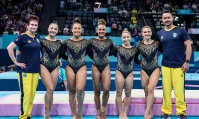 Ginástica artística do Brasil conquista bronze inédito por equipes no feminino - Foto Miriam JeskeCOB