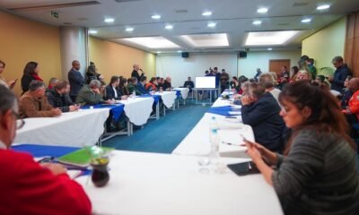 Prefeito de Nova Santa Rita fala sobre projeto habitacional para afetados da enchente em reunião com Paulo Pimenta