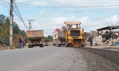 Ações de recuperação asfáltica seguem em duas regiões de Canoas nesta segunda-feira (9)