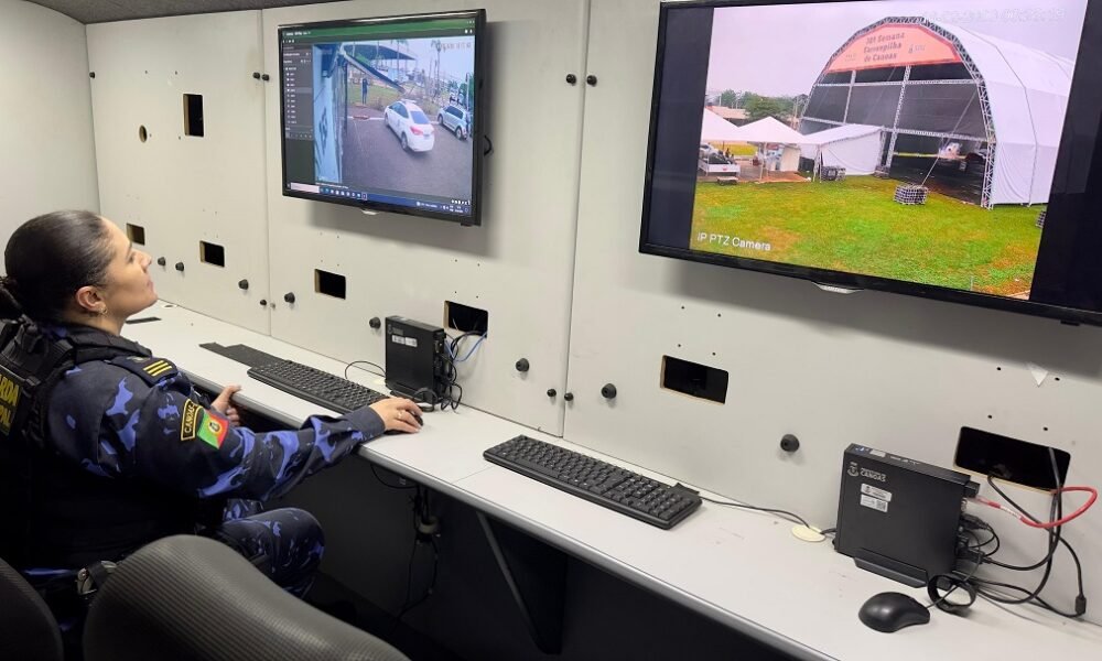Guarda Municipal possui central de videomonitoramento no Parque do Gaúcho