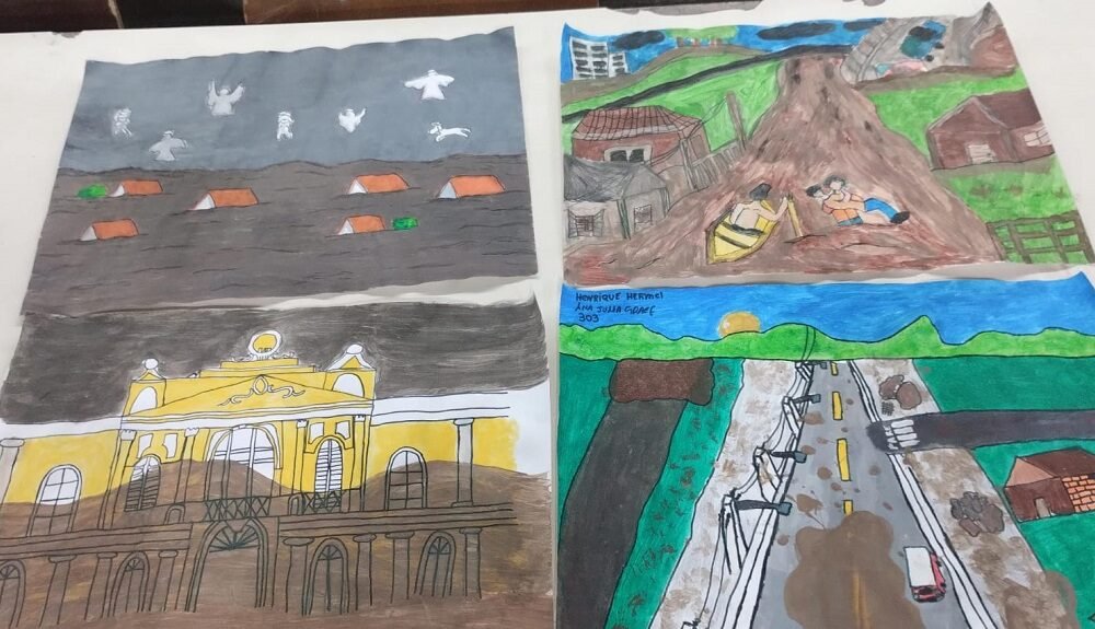 Alunos do Ensino Médio de Canoas realizam mostra artística com tema da enchente
