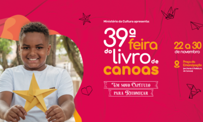 Um Novo Capítulo para Recomeçar' vem aí a 39ª Feira do Livro de Canoas