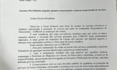 Prefeito Airton Souza pede providências urgentes e reparos à Corsan
