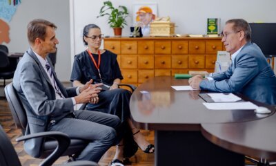 Airton Souza recebe reitor da Ulbra em reunião sobre convergência e parcerias