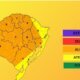 Defesa Civil alerta para previsão de altas temperaturas e temporais em grande parte do estado