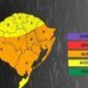 Previsão da condição meteorológica no Estado para os dias 11 a 13 de fevereiro tem alerta de temporal