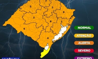 Defesa Civil alerta para volta da chuva no Estado a partir desta segunda-feira, 16