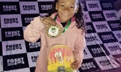 Gabriela Paz surge como mais nova promessa no skate em Canoas