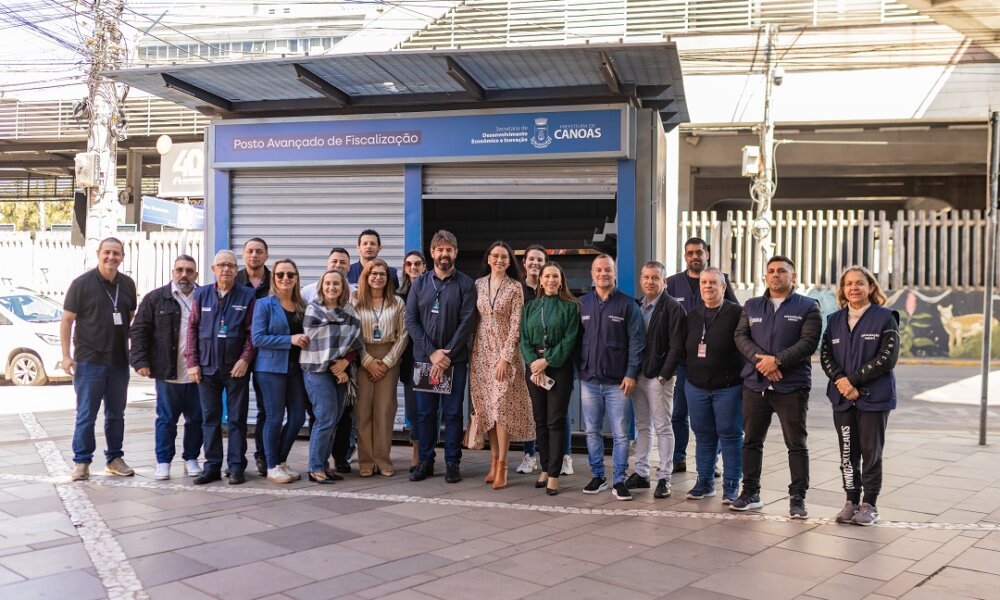 Posto Avançado de Fiscalização é inaugurado no Calçadão de Canoas