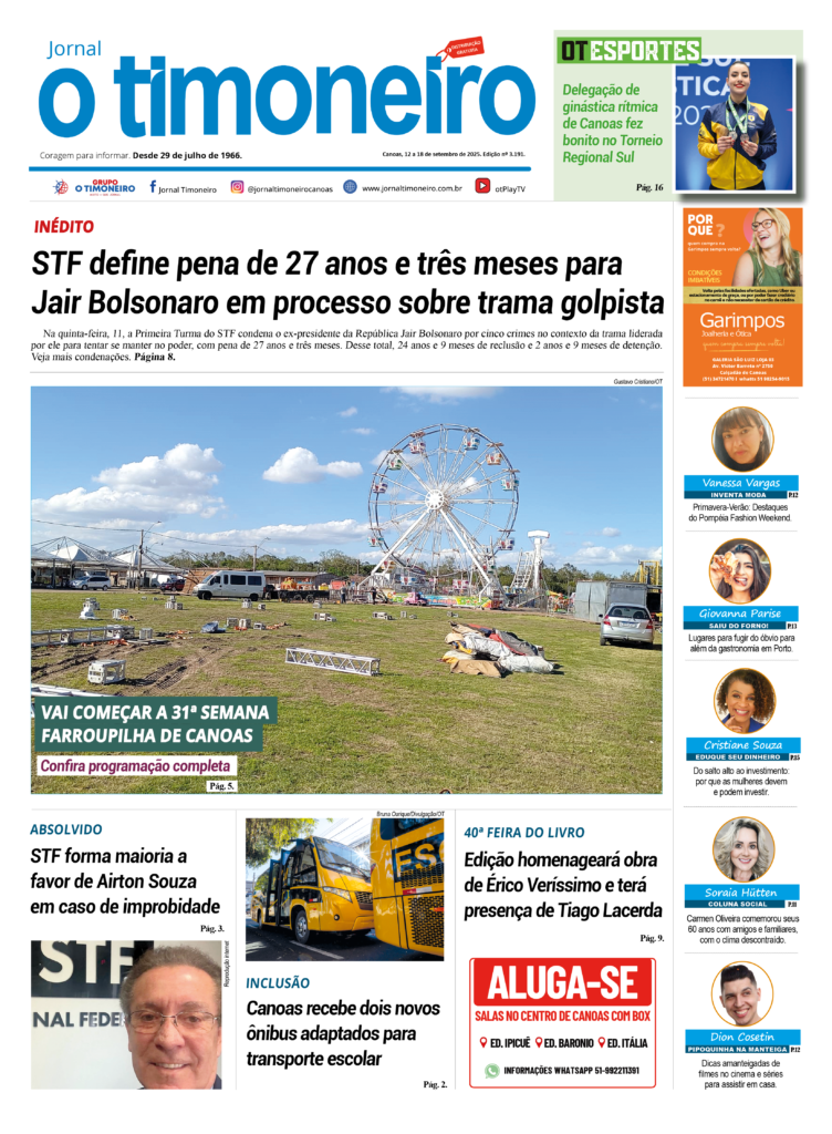 Capa O Timoneiro - Edição 3191