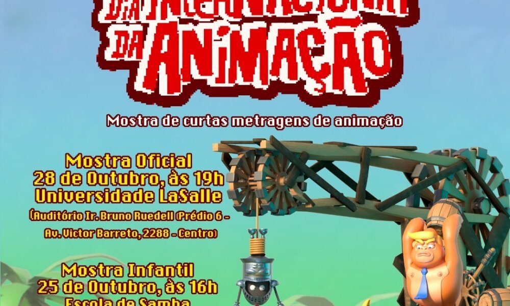 Canoas recebe a 6ª edição do Dia Internacional da Animação entre os dias 25 e 28 de outubro