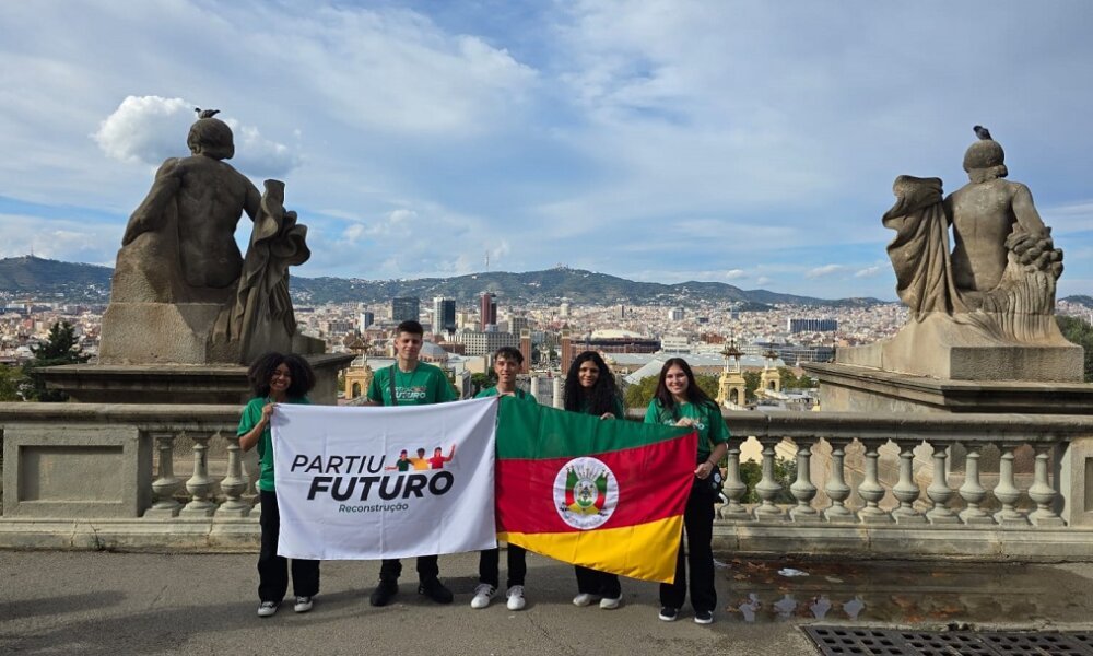 Jovens do Partiu Futuro Reconstrução desembarcam na Espanha para missão internacional