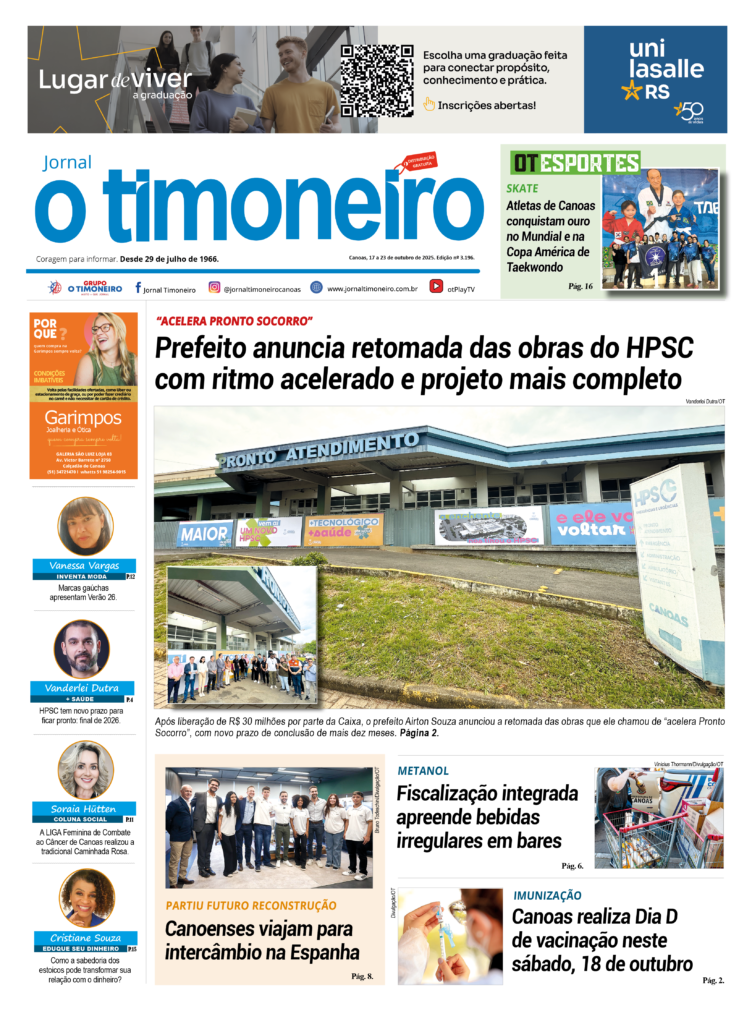Capa O Timoneiro - Edição 3196