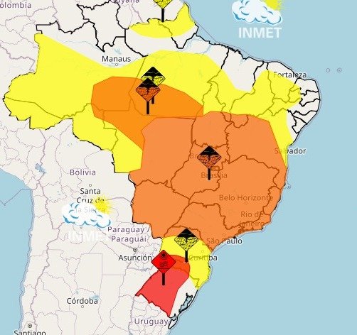 Inmet emite alerta vermelho de calor para o Sul do Brasil até 6 de fevereiro