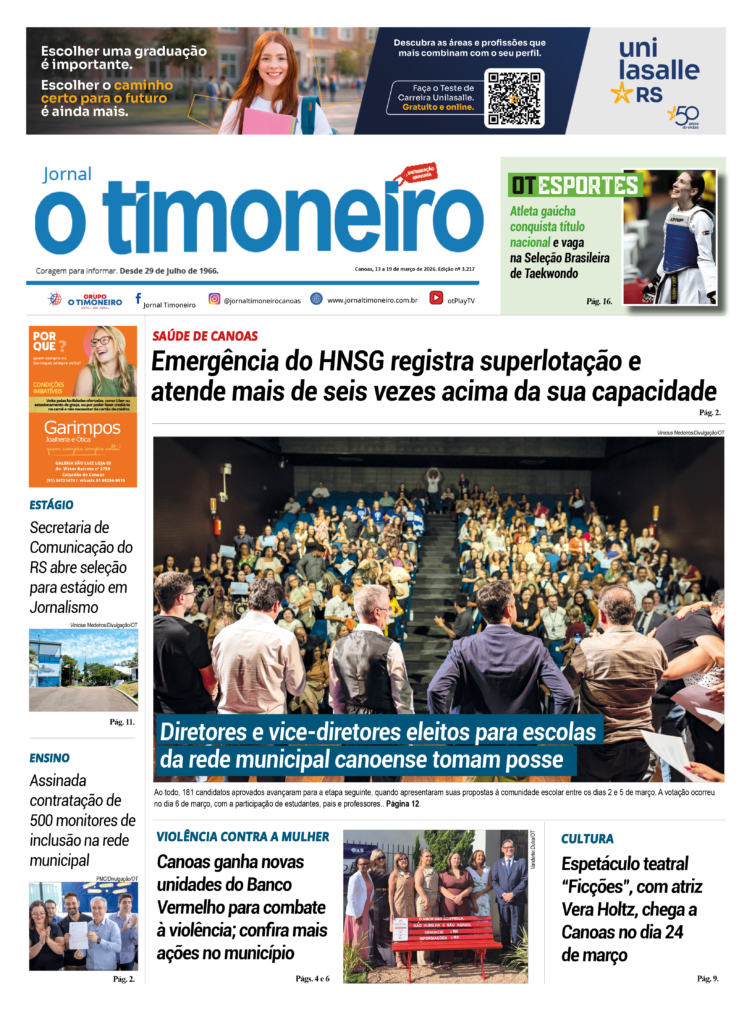 Capa O Timoneiro - Edição 3217