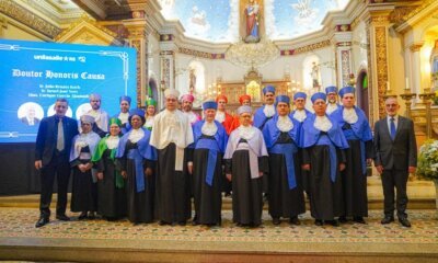 Unilasalle reúne comunidade acadêmica e religiosa em solenidade de entrega de Doutor Honoris Causa