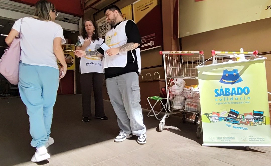 Sábado Solidário mobiliza cidades gaúchas com arrecadação de alimentos