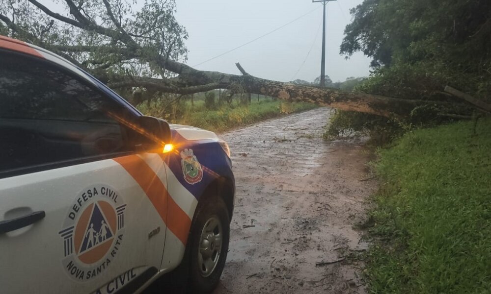 Temporal com ventos de quase 100 kmh causa estragos e deixa 400 casas destelhadas em Nova Santa Rita